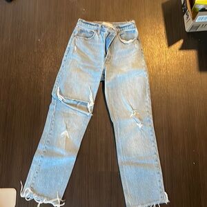 Abercrombie 90’s straight ultra high rise jean size 26